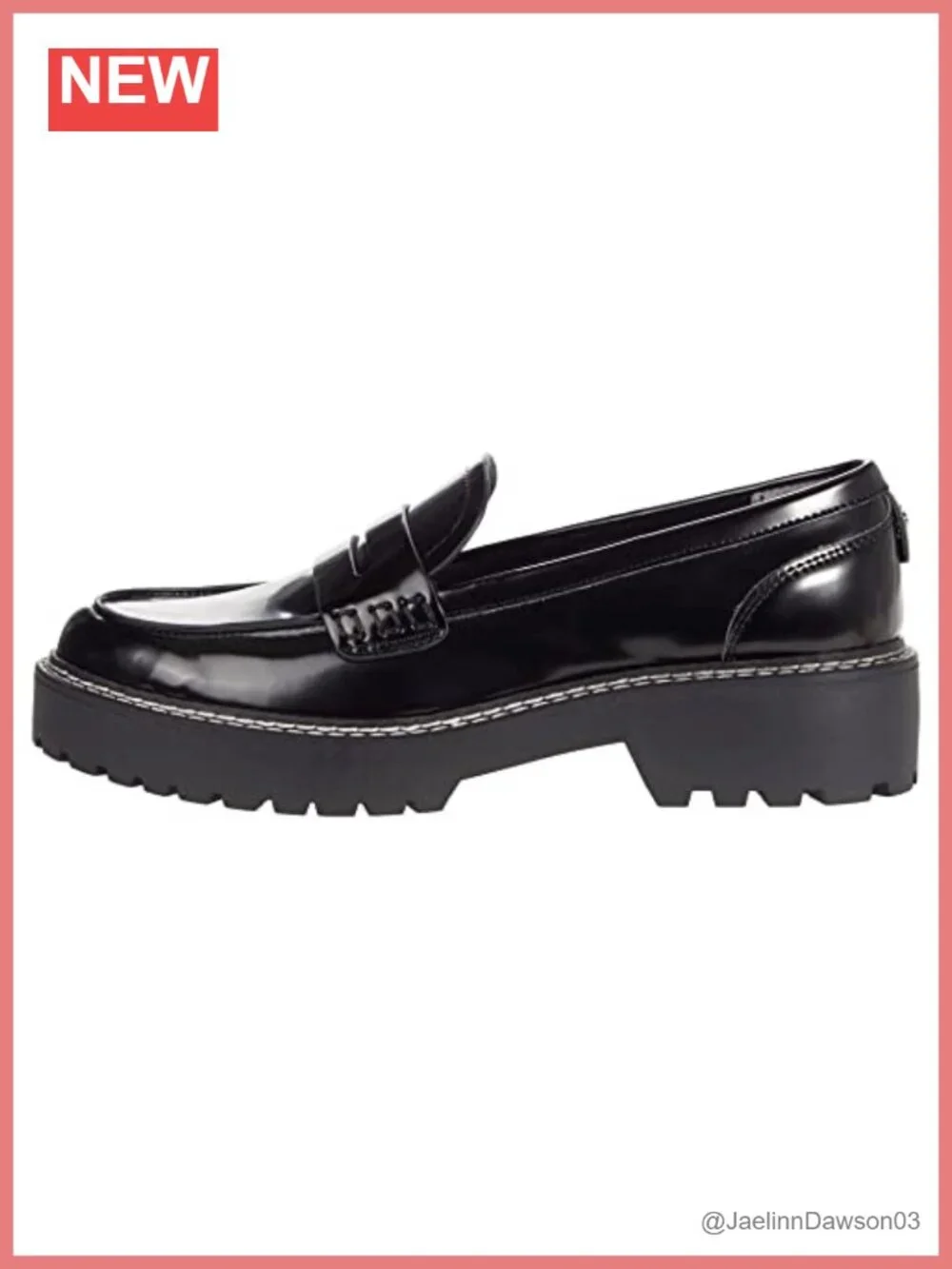 Calvin Klein Suzie Black Faux Leather Slip On Loafers Flats Women's Shoes